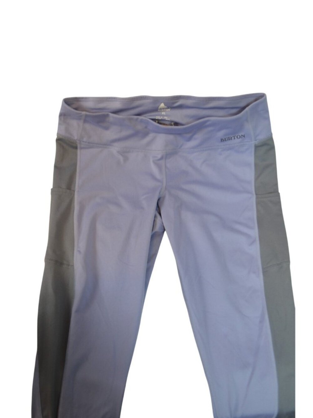 Burton Women’s Athletic Leggings XL Lavender Gray Stretch Activewear Pants